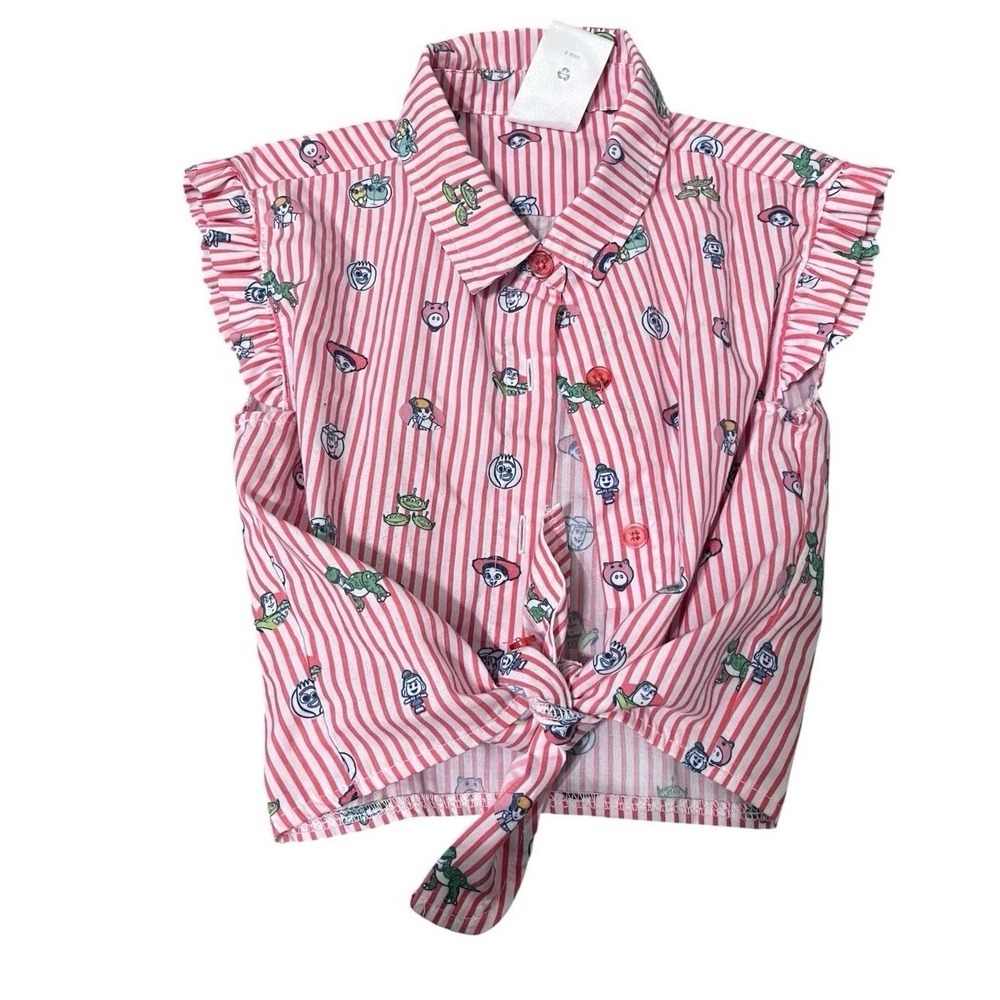 Disney Toy Story Kid's Button Up Collared Shirt Size 5/6